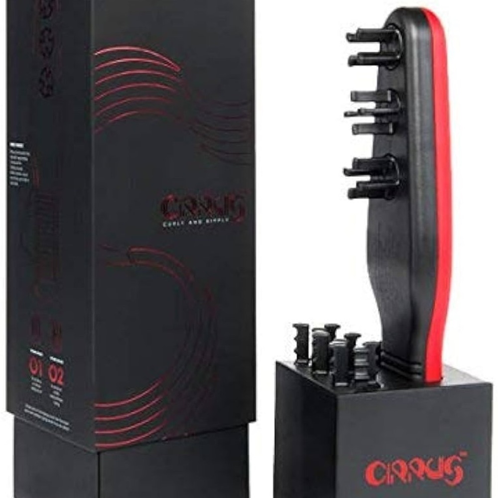 Red and Black Hair Styling Tool